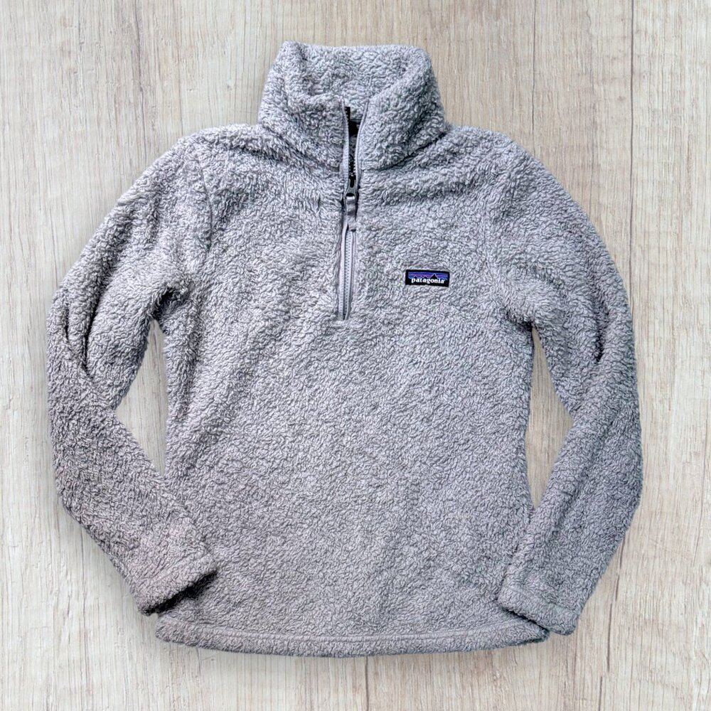 Patagonia Women’s Los Gatos Fleece 1/4 Quarter Zip Pullover Light Gray Size XS